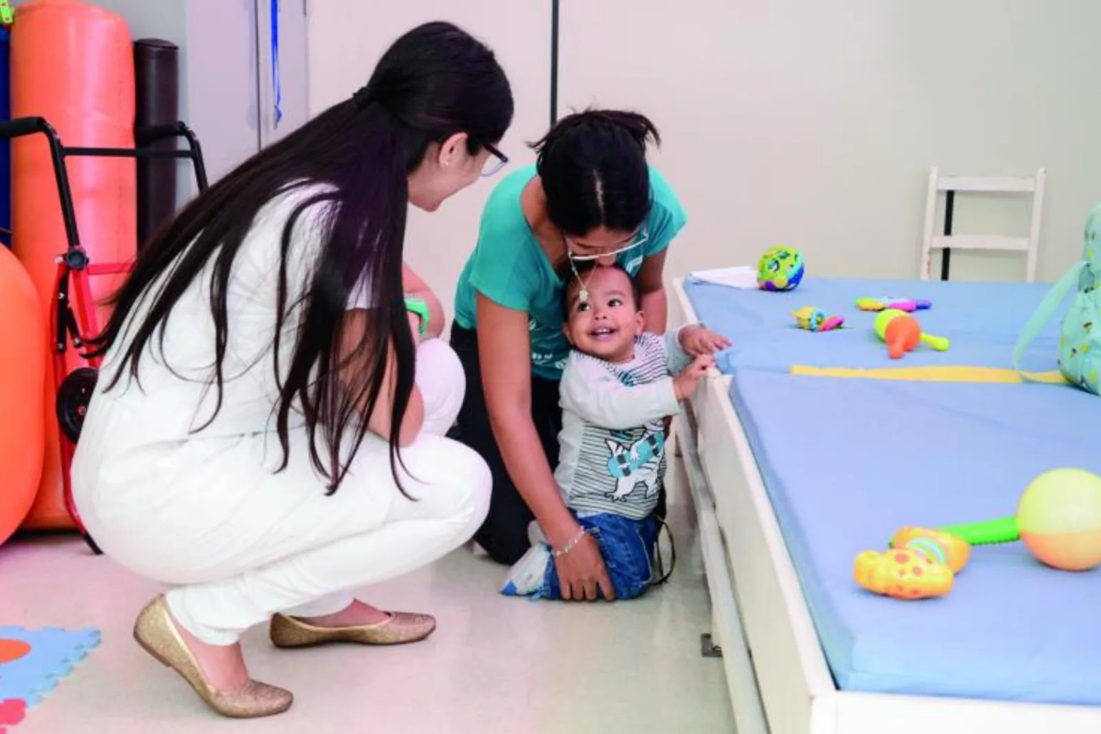 Atendimento terapêutico a um bebê